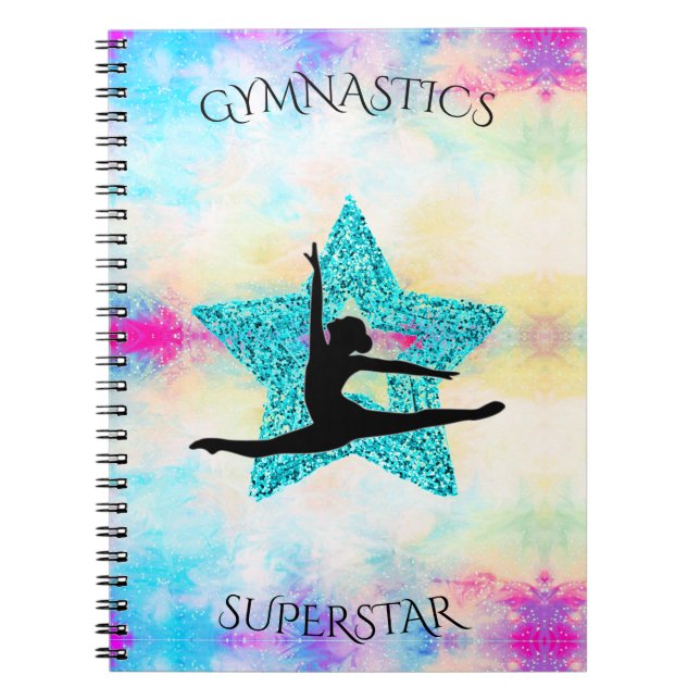 Caderno Espiral Super-estrela da ginástica (Frente)