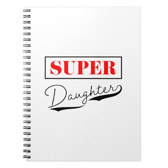 Caderno Espiral Super Filha (Frente)