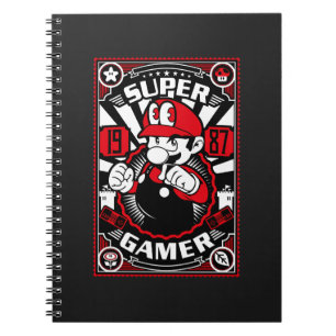 Caderno Espiral Super Gamer Jogos Retrô
