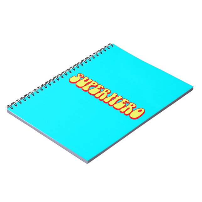 Caderno Espiral Super-herói Retro (Left Side)