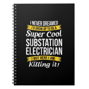 Caderno Espiral Super Legal Subestação Eletricidade Funny Gift