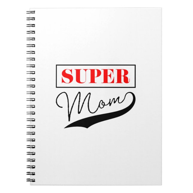 Caderno Espiral Super Mãe (Frente)