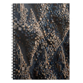 Caderno Espiral Super Micro Cubo Extrudado Mosaico 3D