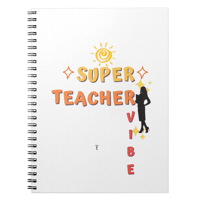 Caderno Espiral Super Professor Vibe (Frente)