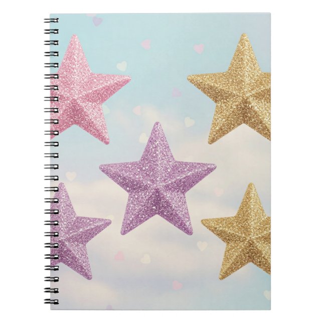 Caderno Espiral Superestrela da Escola por Natasha Us (Frente)