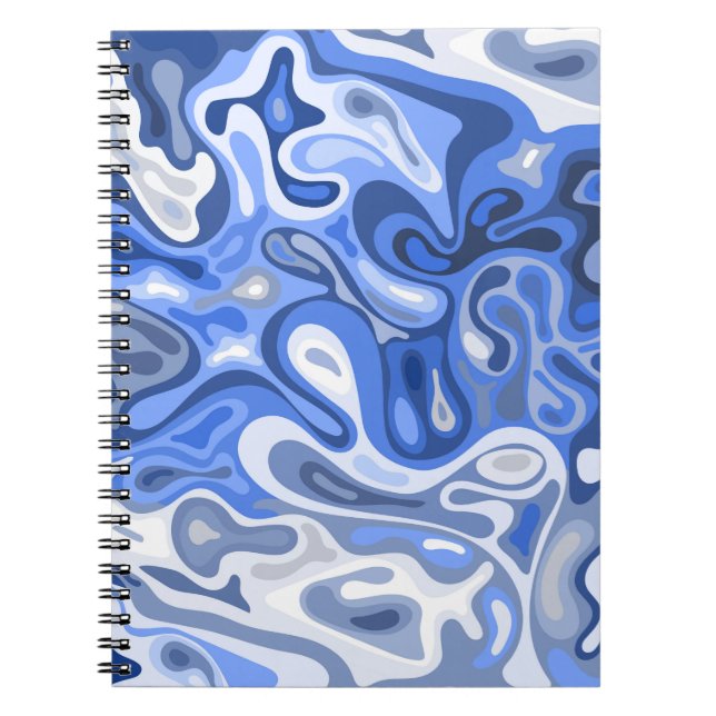 Caderno Espiral Superfície líquida 10 (Frente)