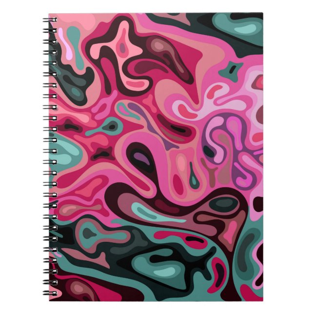 Caderno Espiral Superfície líquida 5 (Frente)