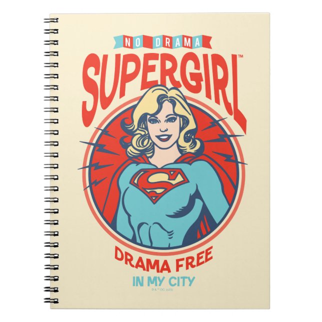 Caderno Espiral Supergirl Drama Livre Em Minha Cidade (Frente)