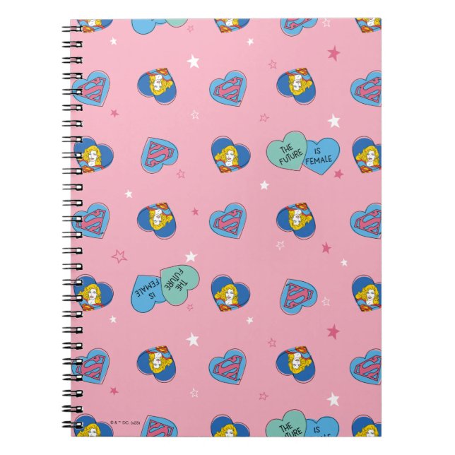 Caderno Espiral Supergirl Out Of This World Retro Graphic (Frente)