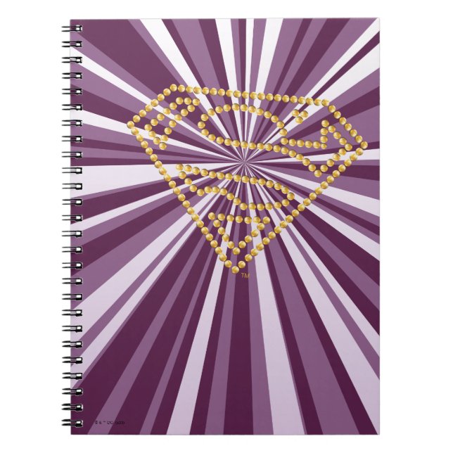 Caderno Espiral Supergirl Studed S-Shield (Frente)