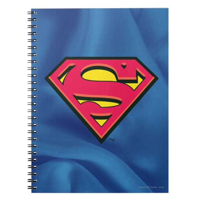Caderno Espiral Superman S-Shield | Logotipo clássico (Frente)