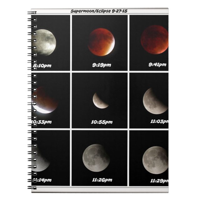 Caderno Espiral Supermoon & Eclipse (Frente)