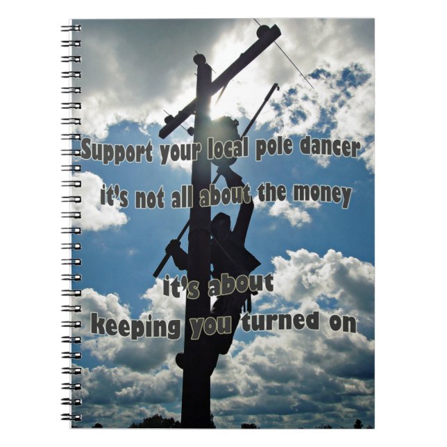 Caderno Espiral Suporte a seu Lineman (Frente)