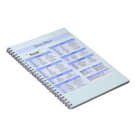 Caderno Espiral Suporte de Mouse de Produtividade - Atalhos do Exc