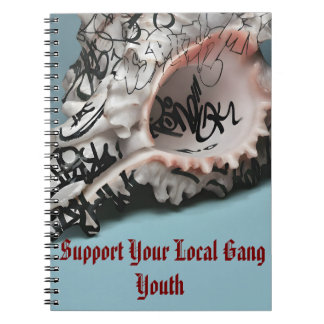 Caderno Espiral Suportem Sua Juventude Gang Local - Shell de Grafi
