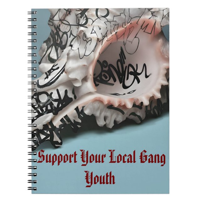 Caderno Espiral Suportem Sua Juventude Gang Local - Shell de Grafi (Frente)