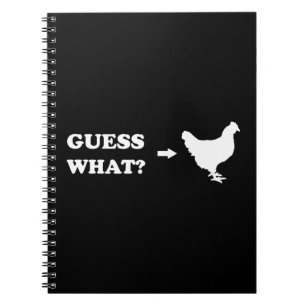 Caderno Espiral Suposição que, bumbum da galinha