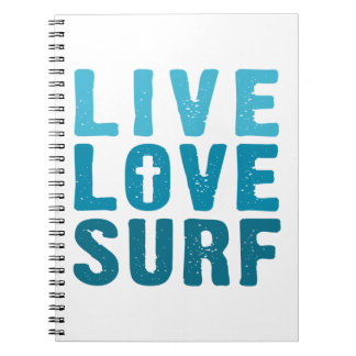 Caderno Espiral surf-amor-vivo