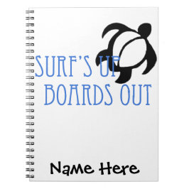 Caderno Espiral Surf de LineA acima dos conselhos para fora