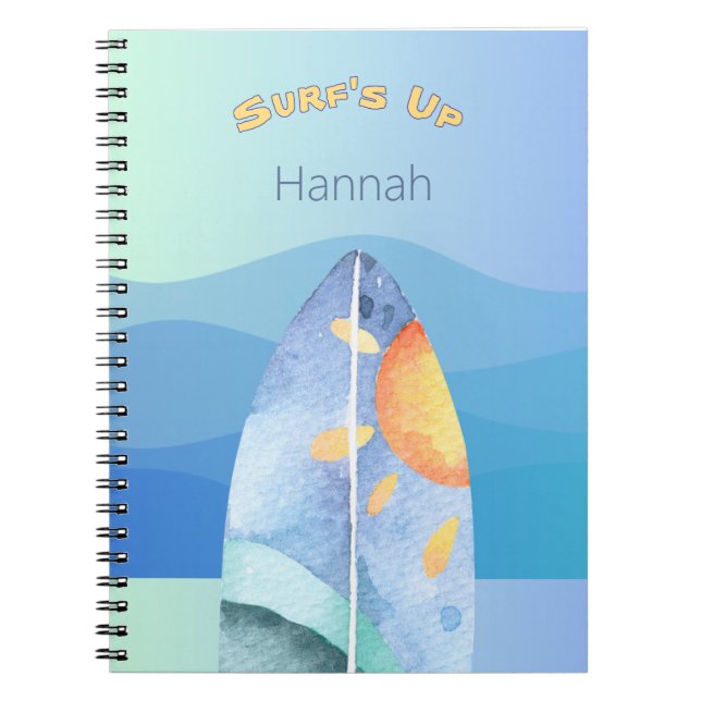 Caderno Espiral Surf Divertido (Frente)