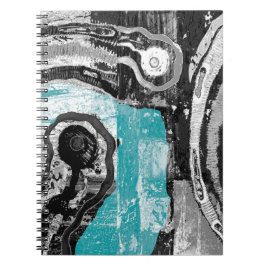 Caderno Espiral Surface Current – Abstract Flow & Structure Spiral