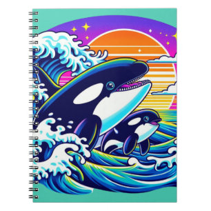 Caderno Espiral Surfando as Ondas