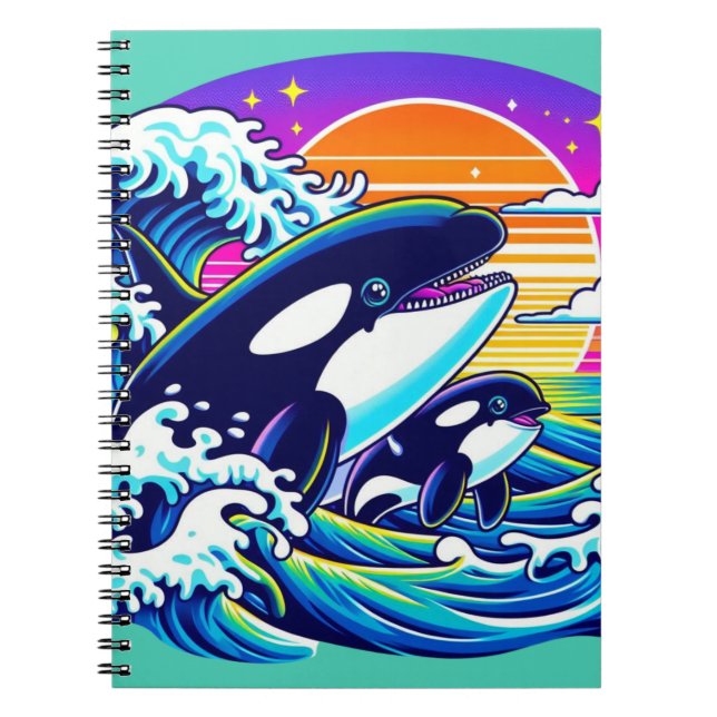 Caderno Espiral Surfando as Ondas (Frente)