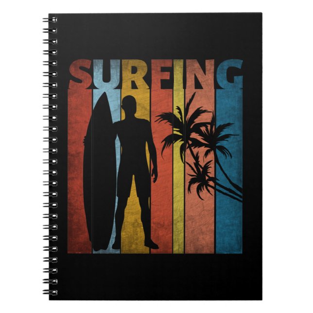 CADERNO ESPIRAL SURFANDO VERÃO TROPICAL (Frente)