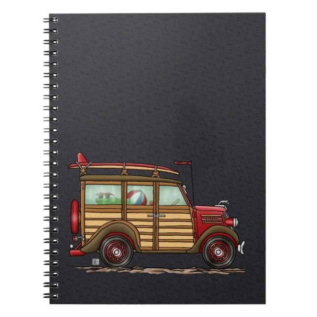 Caderno Espiral Surfar bonito arborizado (Frente)