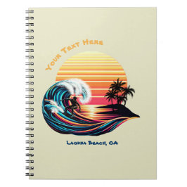 Caderno Espiral Surfar no Sunset - Notebook