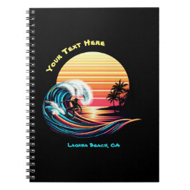 Caderno Espiral Surfar no Sunset - Notebook