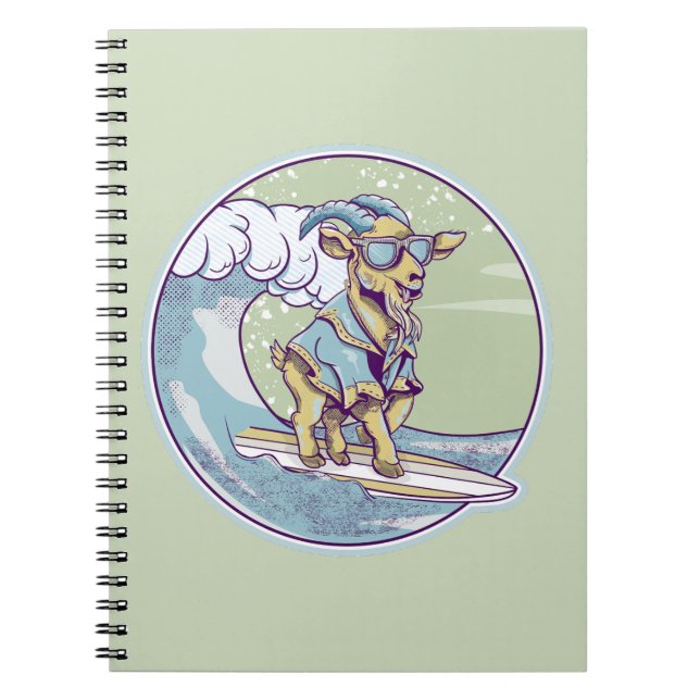Caderno Espiral Surfe de Cabra (Frente)