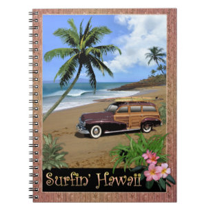 Caderno Espiral Surfin' Hawaii