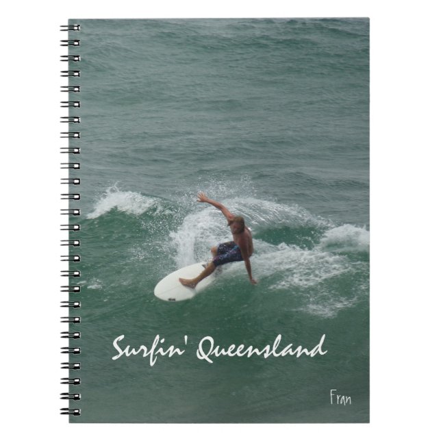 Caderno Espiral surfin' Queensland (Frente)