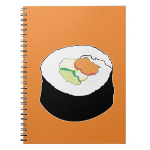 CADERNO ESPIRAL SUSHI