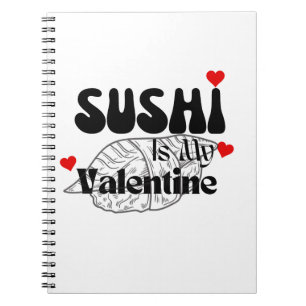 Caderno Espiral Sushi É Meu Namorados