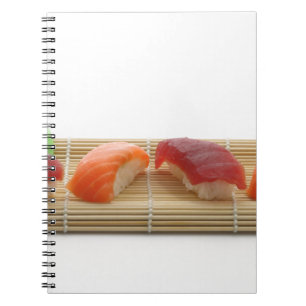 Caderno Espiral Sushi Japonês Delicioso Comida Asiática Gostoso