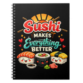 Caderno Espiral Sushi Torna Tudo Melhor