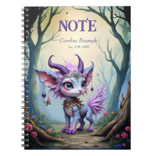 Caderno Espiral Sussurro de Lilás – Guardião da Floresta Encantada