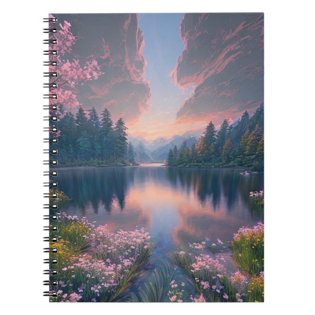 Caderno Espiral Sussurros da paz na Tempestade Selvagem (Frente)