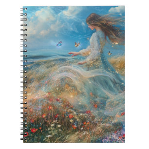 Caderno Espiral Sussurros do Prado: Notebook de Jornada Fantástico
