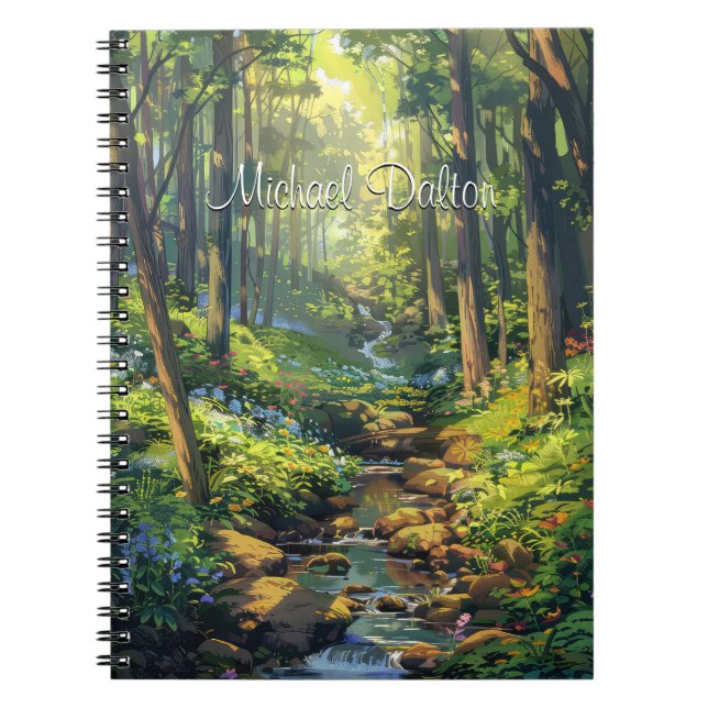 Caderno Espiral Sussurros Personalizados da Floresta Encantada Ins (Frente)