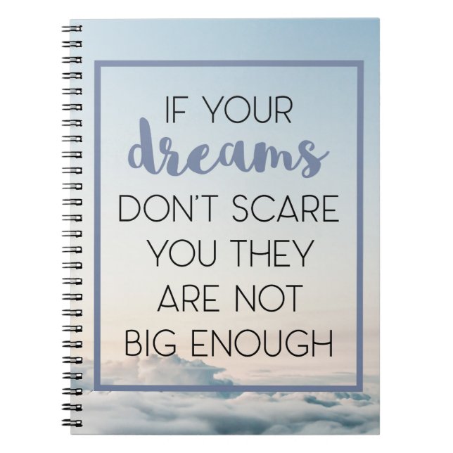 Caderno Espiral Susto que dos sonhos você cita (Frente)