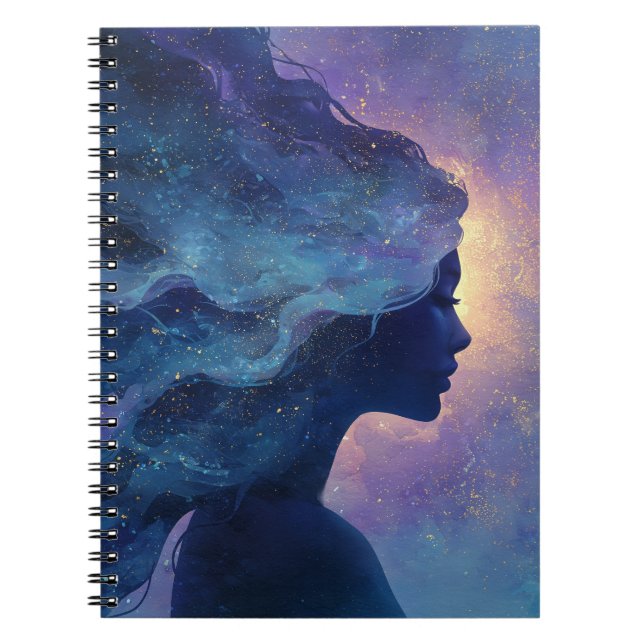 Caderno Espiral Susurros da Lua – Diário da Deusa (Frente)