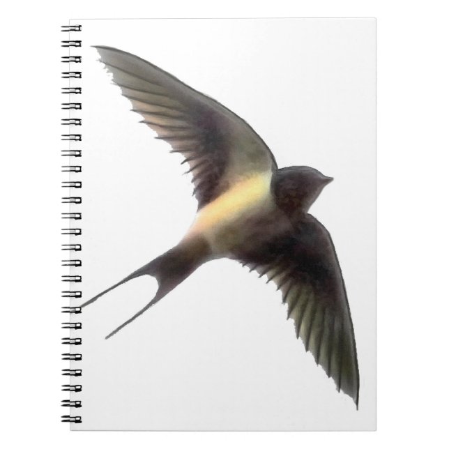 Caderno Espiral Swallow Flying (Frente)