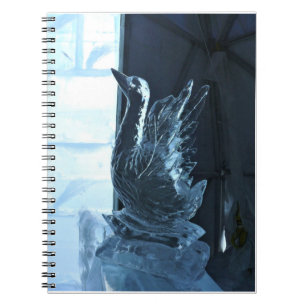 Caderno Espiral Swan Ice SCulture, Quebec, Canadá