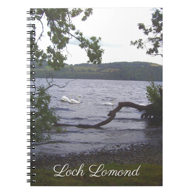 Caderno Espiral Swans on Loch Lomond (Frente)