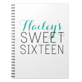 Caderno Espiral Sweet 16 Guest Book