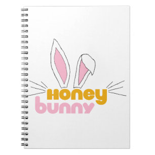 Caderno Espiral Sweet Happy Hunny Bunny Honey Rabbit Art