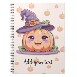 Caderno Espiral Sweet Pumpkin Magic – Personalized Halloween Noteb